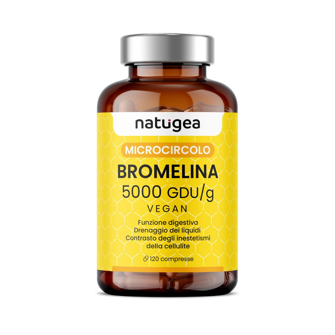 Natugea Bromelina 5000 Integratore Contro Cellulite 120 compresse
